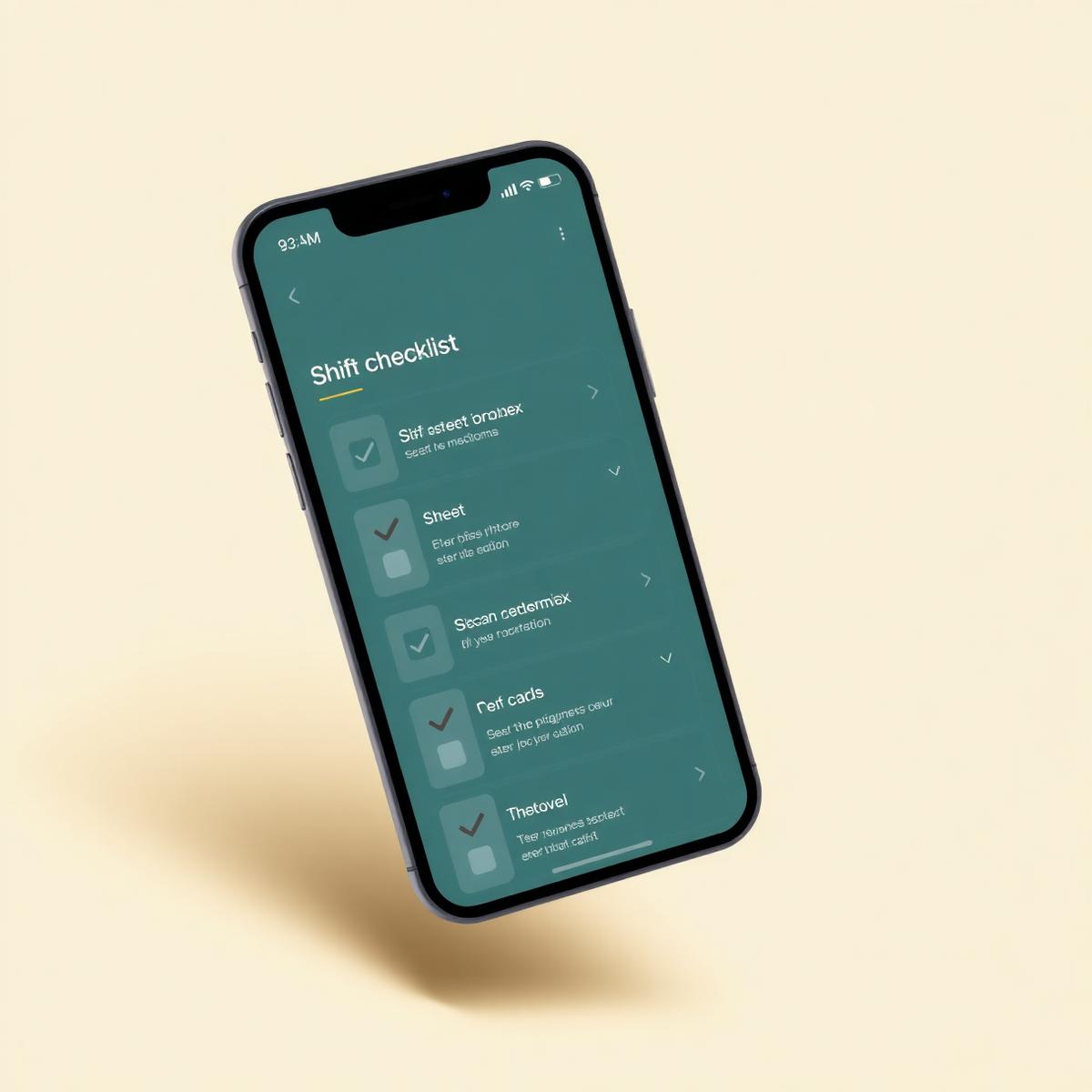 Smart shift checklists